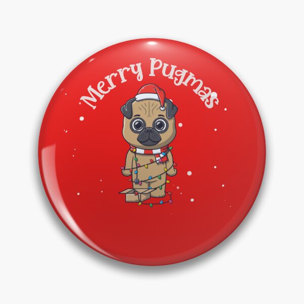 Item preview, Merry Pugmas. Christmas Pug. Festive Pug designed and sold by Doggymadness.