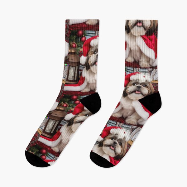 Item preview, Shih Tzu In Merry Christmas Photo For Shih Tzu Lovers designed and sold by SubtleSplit.