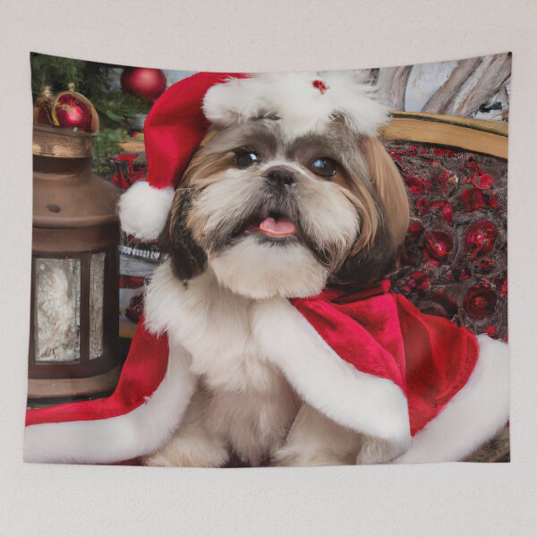 Item preview, Shih Tzu In Merry Christmas Photo For Shih Tzu Lovers designed and sold by SubtleSplit.