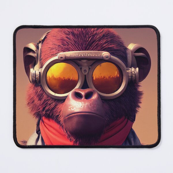 Item preview, Cyberpunk Pirate Gorilla designed and sold by MimozaStudio.