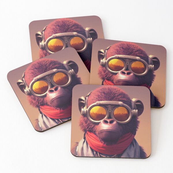 Item preview, Cyberpunk Pirate Gorilla designed and sold by MimozaStudio.
