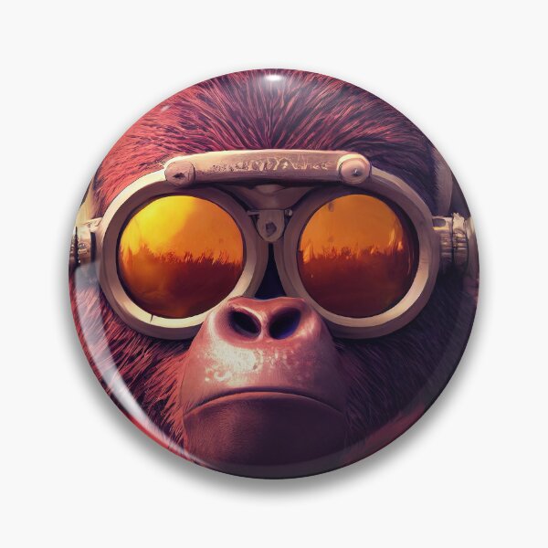 Item preview, Cyberpunk Pirate Gorilla designed and sold by MimozaStudio.