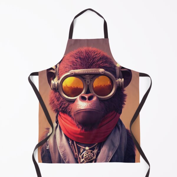 Item preview, Cyberpunk Pirate Gorilla designed and sold by MimozaStudio.
