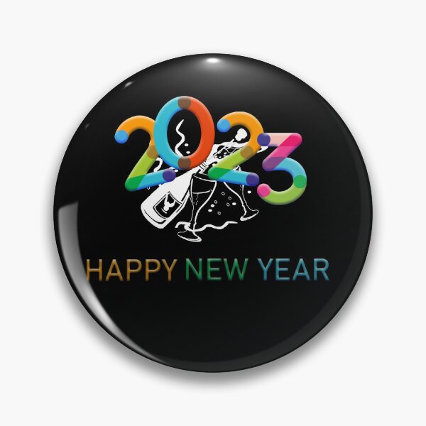 Item preview, Goodbye 2022 Hello 2023 Happy New Year 2023 New Years Sticker  designed and sold by CuteHigh01.