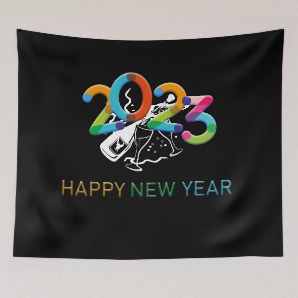 Item preview, Goodbye 2022 Hello 2023 Happy New Year 2023 New Years Sticker  designed and sold by CuteHigh01.