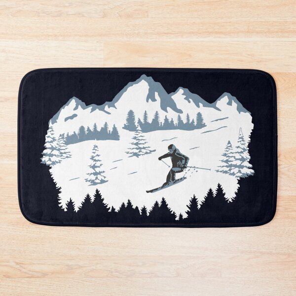 Item preview, Skiing, Skier, Ski, Winter Snow Mountains designed and sold by claudiasartwork.