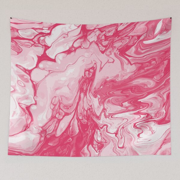 Aperçu de l'œuvre Vivid Pink Palette 9 Marble Fluid Art créée et vendue par Janzay.