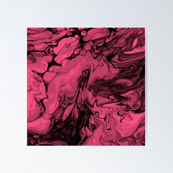 Artikelvorschau, Vivid Pink Palette 11 Marble Fluid  Art  entworfen und verkauft von Janzay.