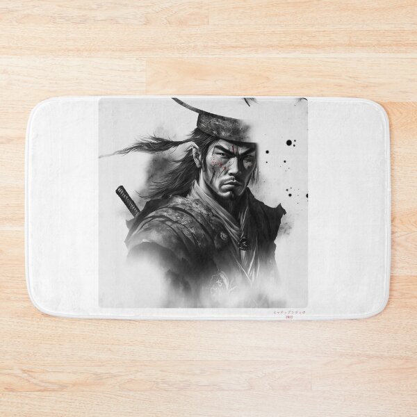 Item preview, Portrait in Ink Splash of Samurai Warrior - 03 designed and sold by Mitch-Angelo.