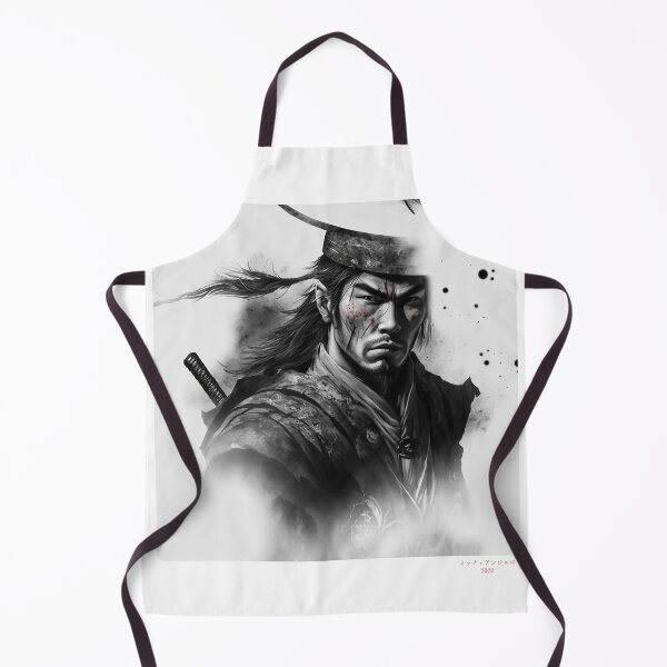 Item preview, Portrait in Ink Splash of Samurai Warrior - 03 designed and sold by Mitch-Angelo.