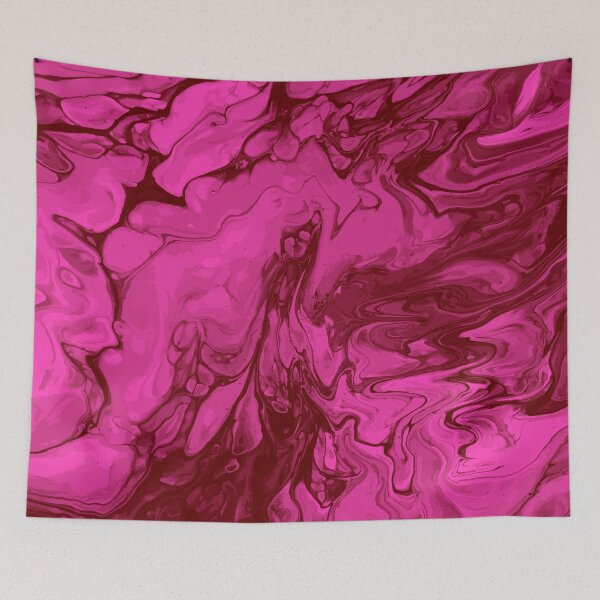 Artikelvorschau, Vivid Pink Palette 12 Marble Fluid Art entworfen und verkauft von Janzay.