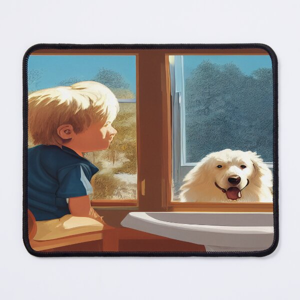 Item preview,  A boy and his Great Pyrenees designed and sold by Barbara Gibbs.