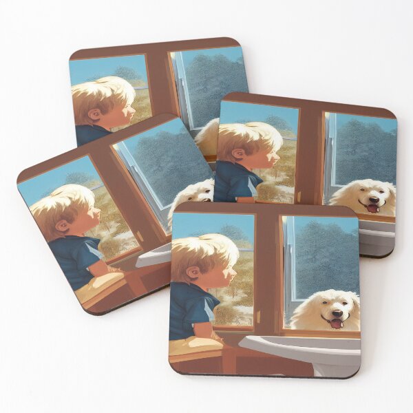 Item preview,  A boy and his Great Pyrenees designed and sold by Barbara Gibbs.