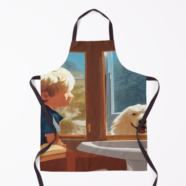 Item preview, A boy and his Great Pyrenees designed and sold by Barbara Gibbs.