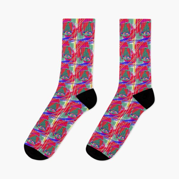 Item preview, Presents under the tree on Christmas Morning in Psychedelic Style design designed and sold by CoyoteGifts.