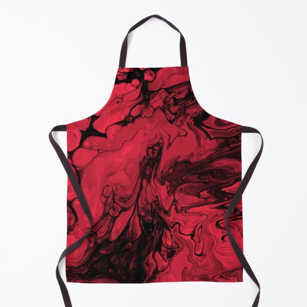 Aperçu de l'œuvre Vivid Red Palette 1 Marble Fluid  Art  créée et vendue par Janzay.