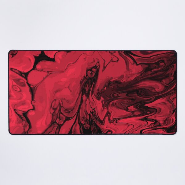 Artikelvorschau, Vivid Red Palette 1 Marble Fluid Art entworfen und verkauft von Janzay.