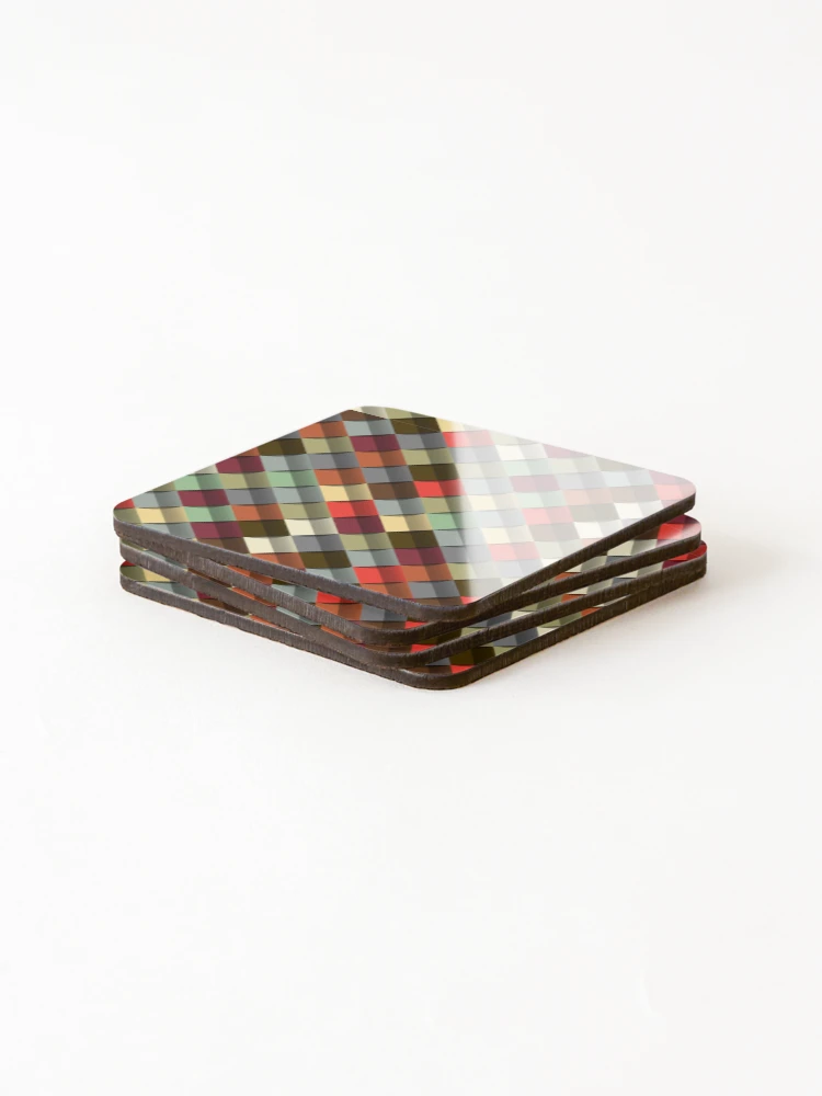 Thumbnail 4 of 5, Coasters (Set of 4), Abstract Geometric Structure designed and sold by Pattern1design.