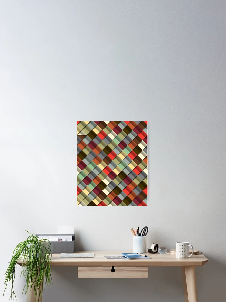Thumbnail 2 of 3, Poster, Abstract Geometric Structure designed and sold by Pattern1design.