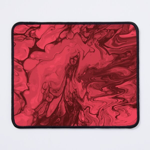 Artikelvorschau, Vivid Red Palette 2 Marble Fluid Art entworfen und verkauft von Janzay.