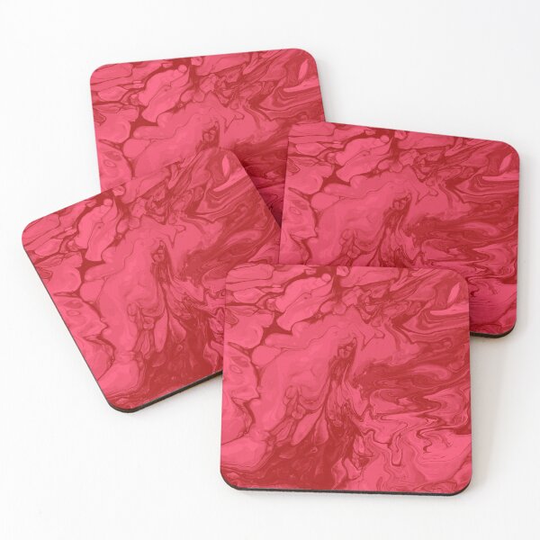 Artikelvorschau, Vivid Red Palette 3 Marble Fluid Art entworfen und verkauft von Janzay.