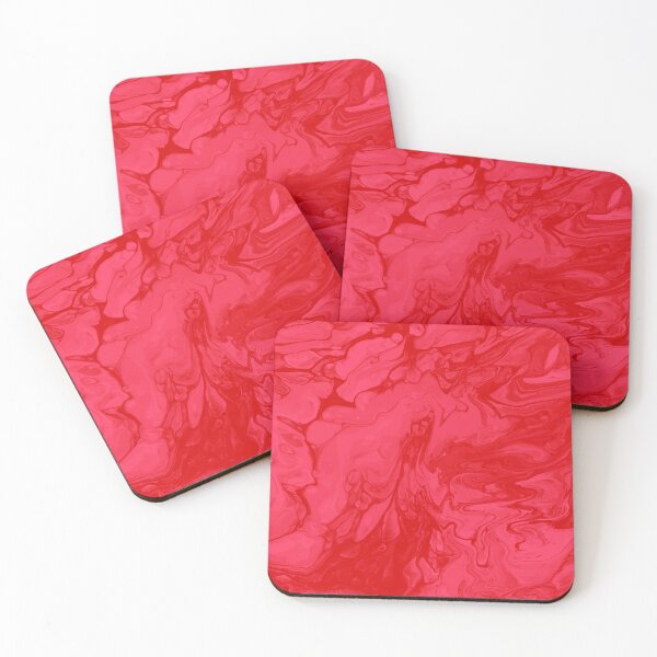 Artikelvorschau, Vivid Red Palette 4 Marble Fluid  Art  entworfen und verkauft von Janzay.