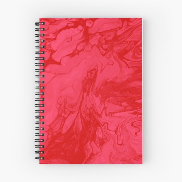 Aperçu de l'œuvre Vivid Red Palette 4 Marble Fluid Art créée et vendue par Janzay.