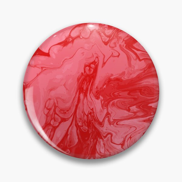 Aperçu de l'œuvre Vivid Red Palette 6 Marble Fluid Art créée et vendue par Janzay.