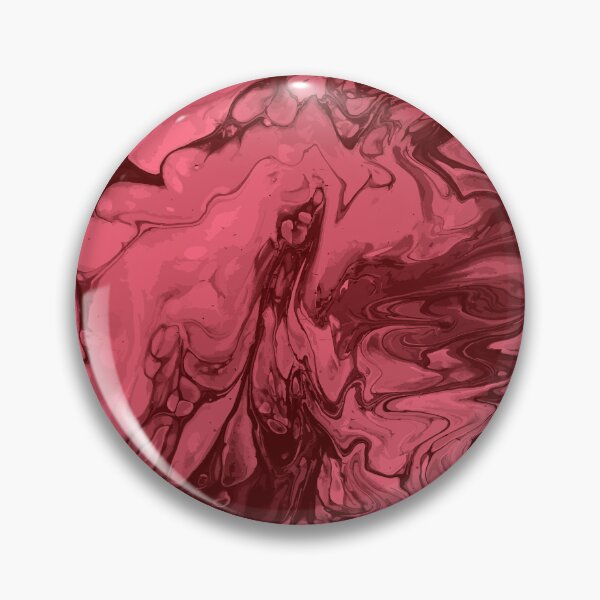 Aperçu de l'œuvre Vivid Red Palette 7 Marble Fluid Art créée et vendue par Janzay.