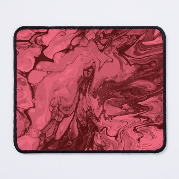 Artikelvorschau, Vivid Red Palette 7 Marble Fluid Art entworfen und verkauft von Janzay.