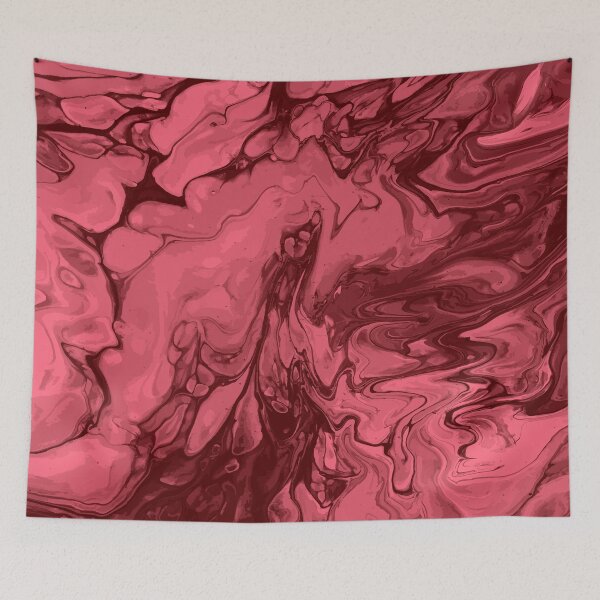 Item preview, Vivid Red Palette 7 Marble Fluid Art designed and sold by Janzay.