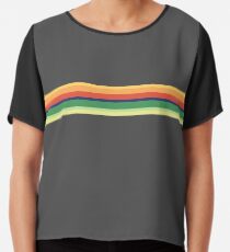 13th Doctor Who Striped Shirt Chiffon Top