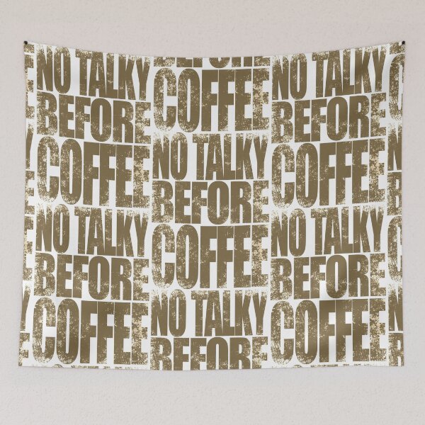 Item preview, NO TALKY BEFORE COFFEE (Brown Version) designed and sold by stateements.
