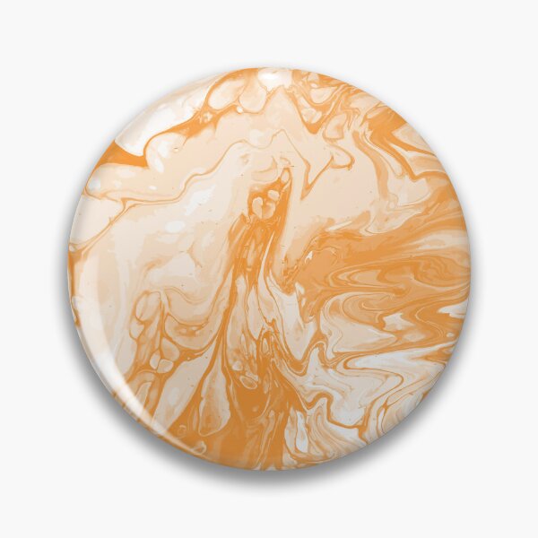 Aperçu de l'œuvre Vivid Orange Palette 1 Marble Fluid Art créée et vendue par Janzay.