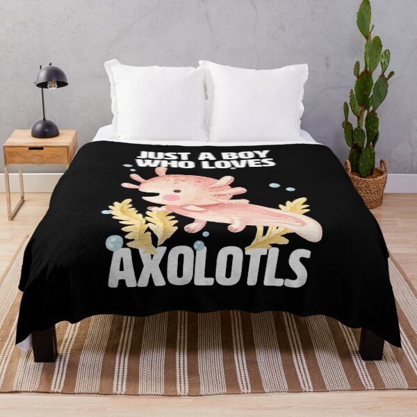 Item preview, Just a Boy who loves Axolotls - Cute axolotl for boys designed and sold by BrainlabStudios.