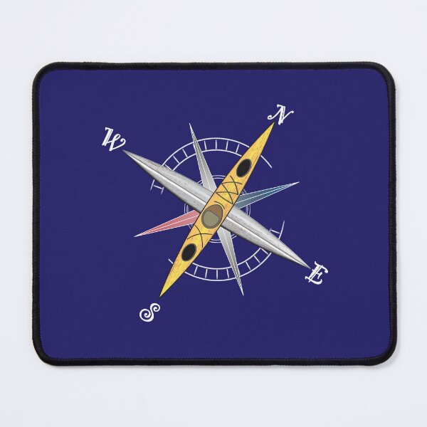 Item preview, Cool kayak design with compass rose and yellow kayak designed and sold by Breier.