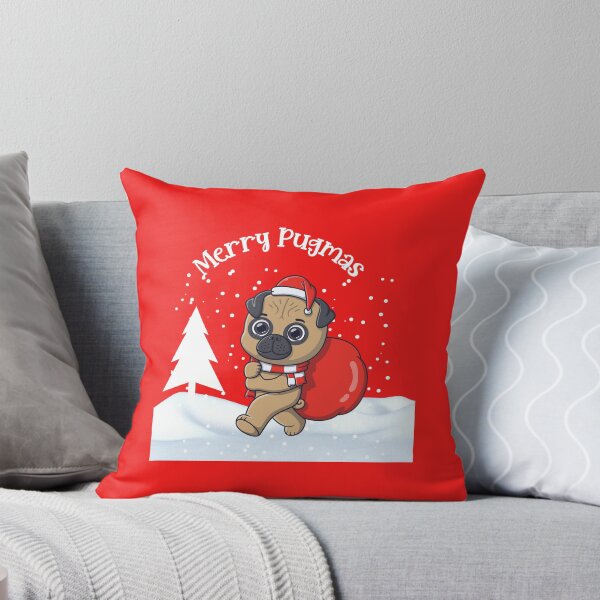 Item preview, Christmas Pug. Festive Pug. Merry Pugmas designed and sold by Doggymadness.