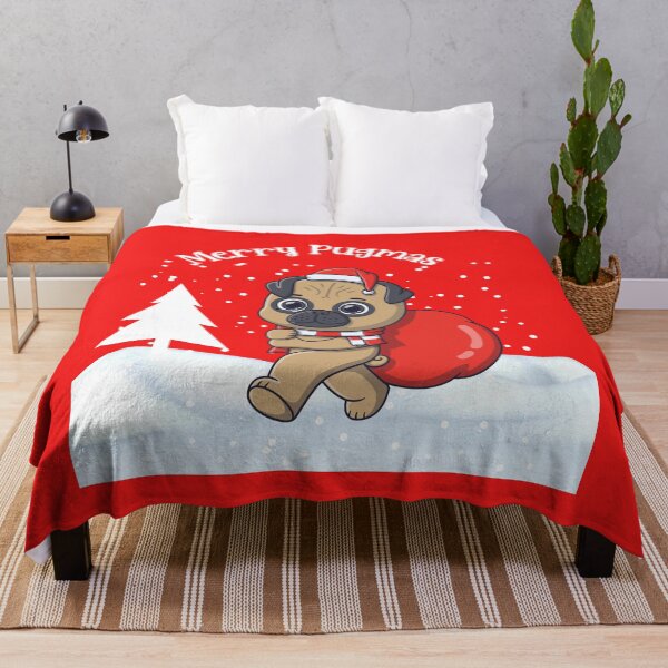 Item preview, Christmas Pug. Festive Pug. Merry Pugmas designed and sold by Doggymadness.