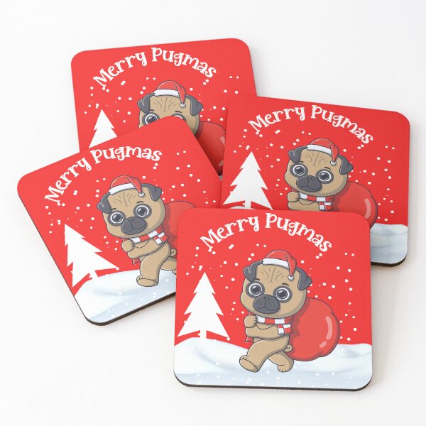 Item preview, Christmas Pug. Festive Pug. Merry Pugmas designed and sold by Doggymadness.