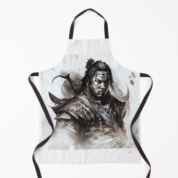 Item preview, Portrait in Ink Splash of Samurai Warrior - 08 designed and sold by Mitch-Angelo.