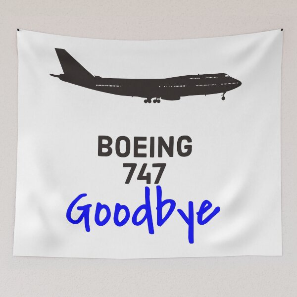 Item preview, Boeing 747 goodbye blue designed and sold by kacangisorkali.