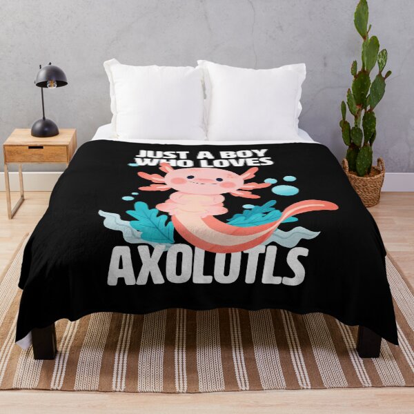Item preview, Just a Boy who loves Axolotls - Cute axolotl for boys designed and sold by BrainlabStudios.