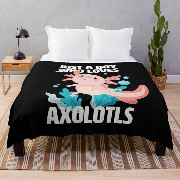 Item preview, Just a Boy who loves Axolotls - Cute axolotl for boys designed and sold by BrainlabStudios.