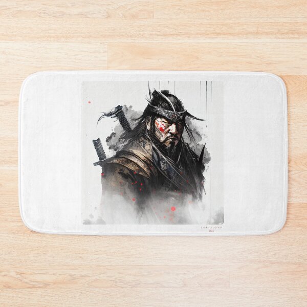 Item preview, Portrait in Ink Splash of Samurai Warrior - 09 designed and sold by Mitch-Angelo.