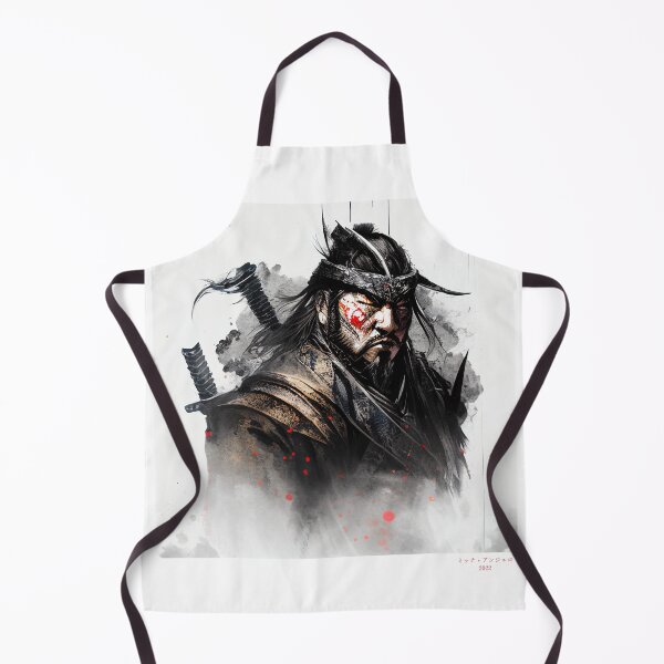 Item preview, Portrait in Ink Splash of Samurai Warrior - 09 designed and sold by Mitch-Angelo.