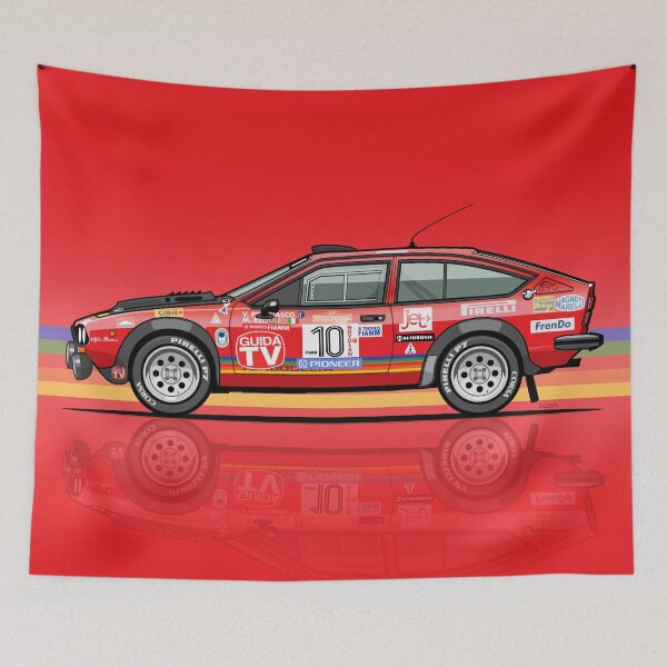 Item preview, Alfetta GTV Turbodelta Jolly Club FIA Group 4 1980 Sanremo Rally designed and sold by Monkey Crisis On Mars.