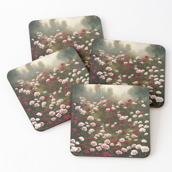 Item preview, Garden of January Carnations designed and sold by FamiliarPufferfish.