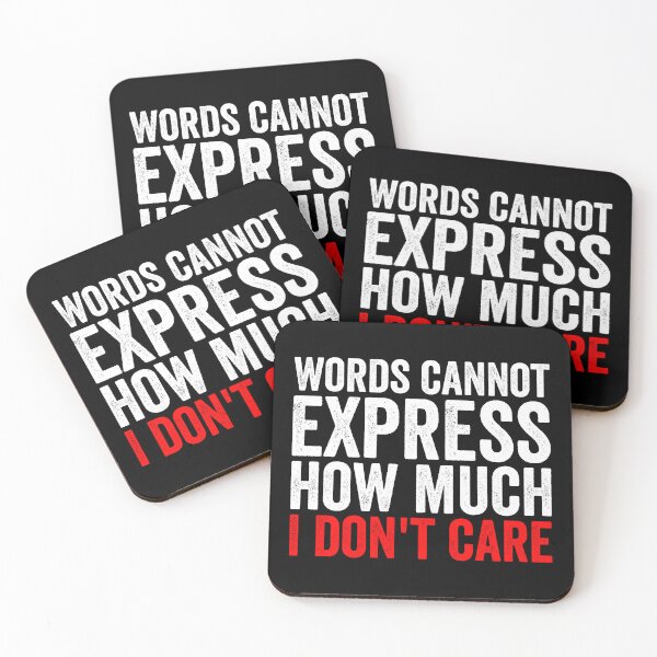 Item preview, Words Cannot Express How Much I Don't Care designed and sold by Easy-Teezy.