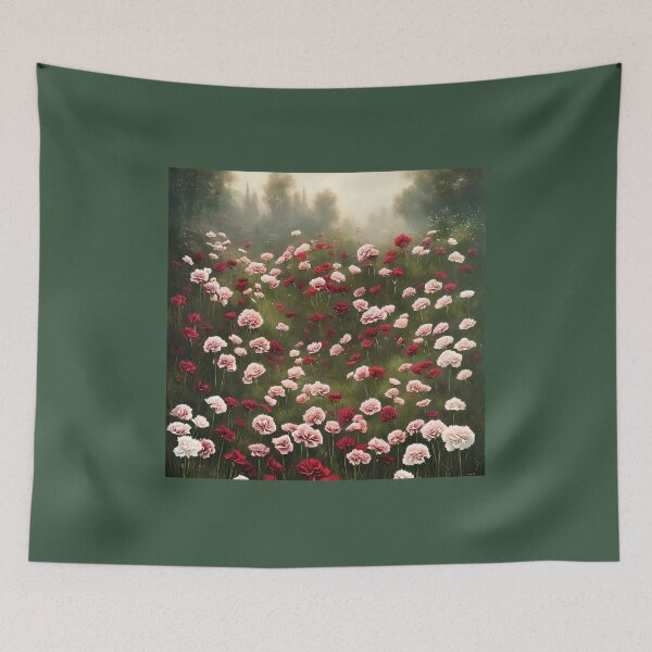 Item preview, Garden of January Carnations designed and sold by FamiliarPufferfish.
