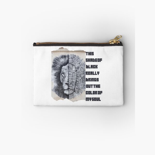 Item preview, this shade of black really brings out the color of my soul ,Lion Black quote designed and sold by FLOWER--ART.